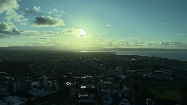 La nuit arrive, c’était superbe.
