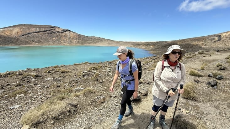 Après une montée qui ne nous a même pas fait peur, nous atteignons le Lac Bleu
