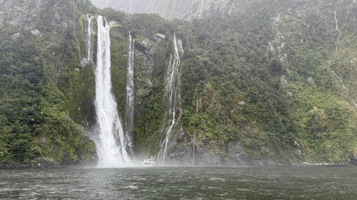 Stirling Falls (151 m), une des plus imposantes cascades !