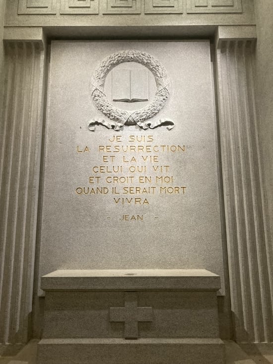 Partie de la crypte protestante