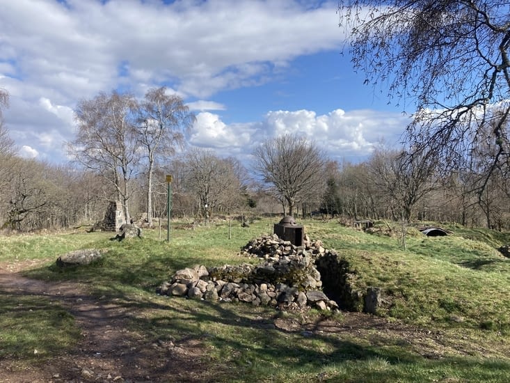 Vue latérale du no man’s land seuls quelques mètres entre français et allemands