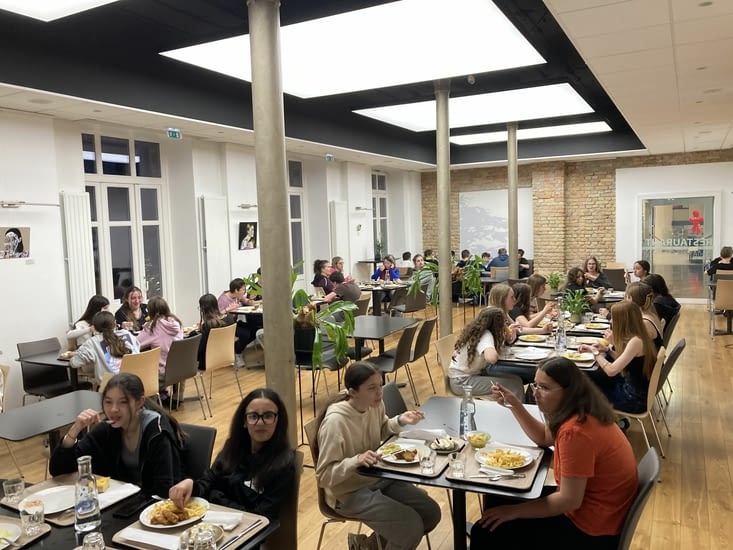 Un repas bien mérité, après une longue journée