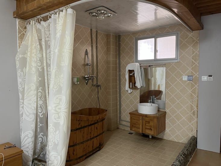 La baignoire en bois