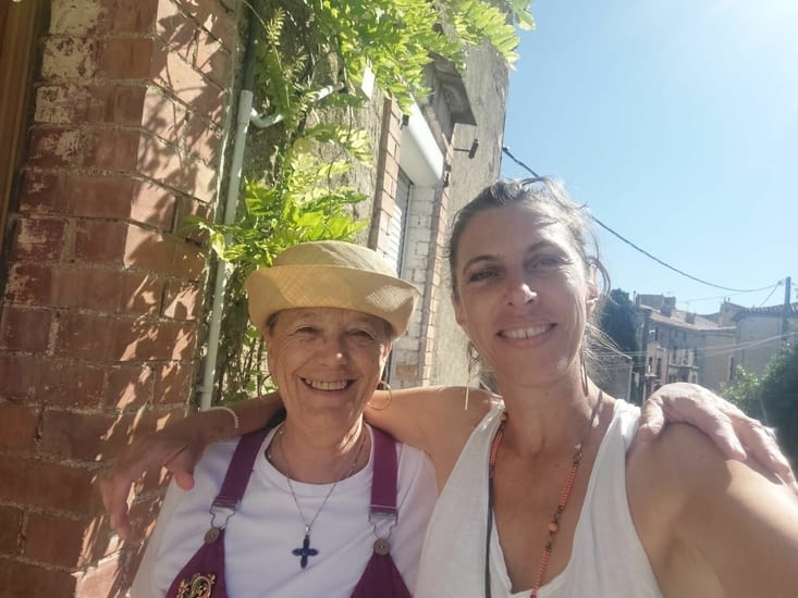 Avec ma maman.