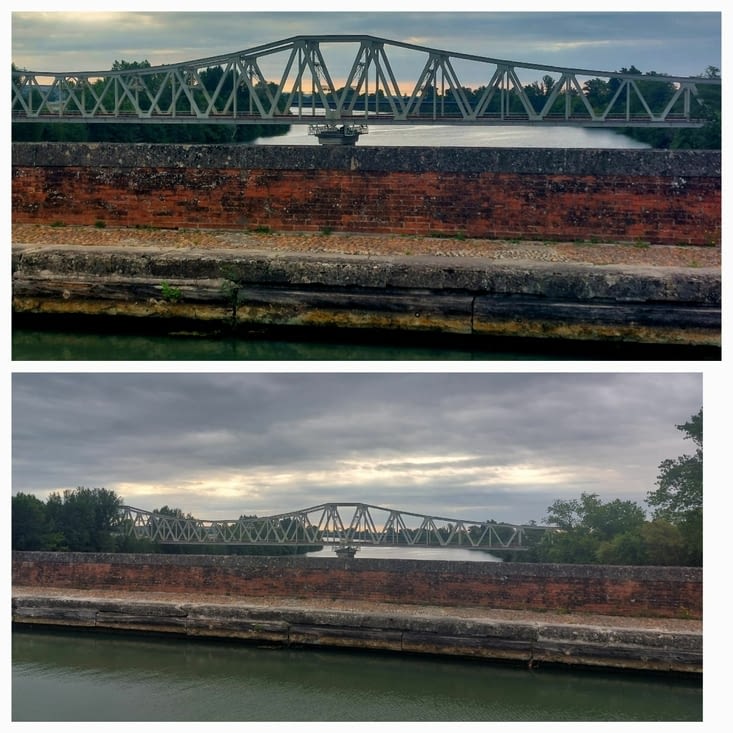 Le canal latéral à la Garonne - Un pont ferroviaire