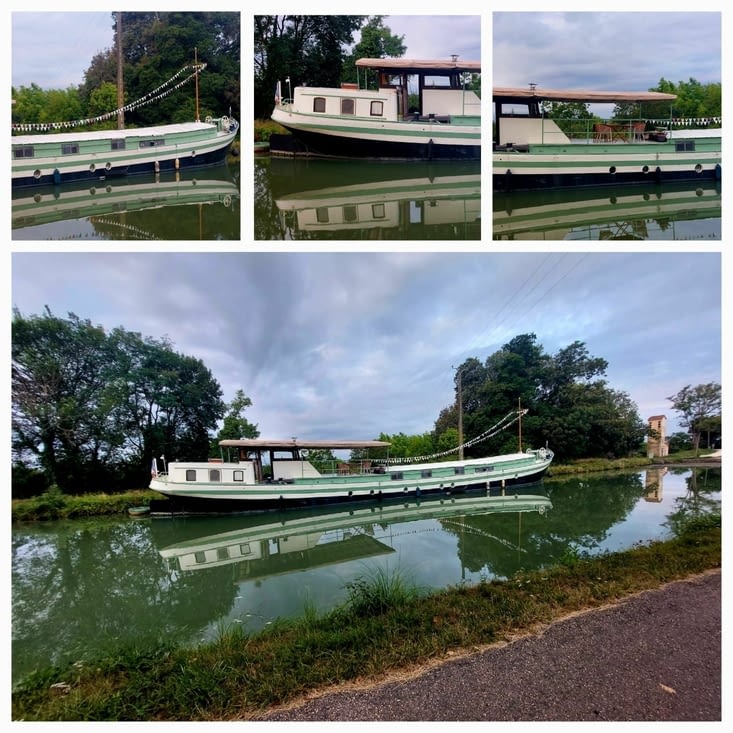 Une péniche-maison.
