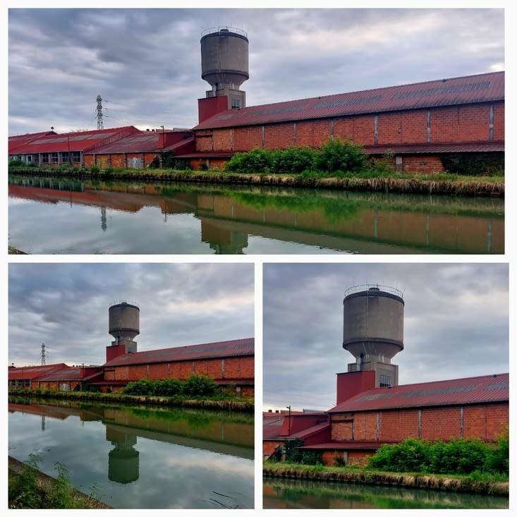 Une usine colorée.