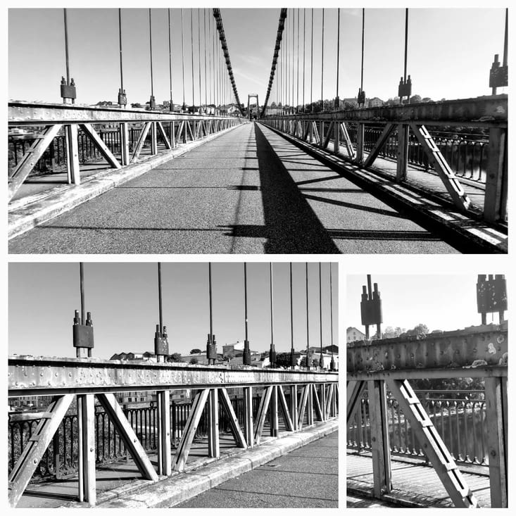 Le pont suspendu de la Réole.