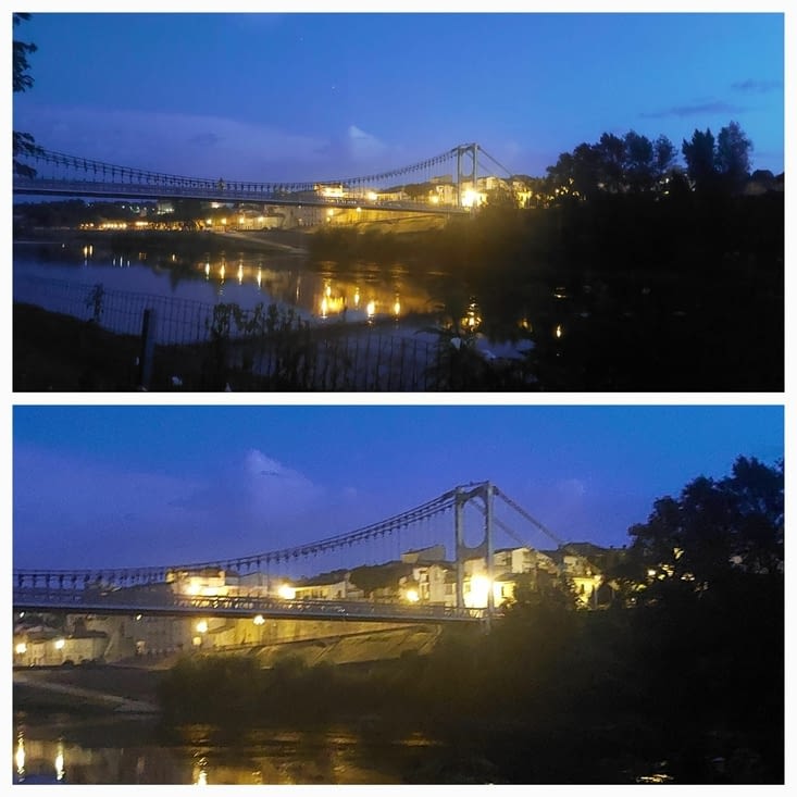Au petit matin, depuis la Réole... quand je pensais que le temps serait sec...