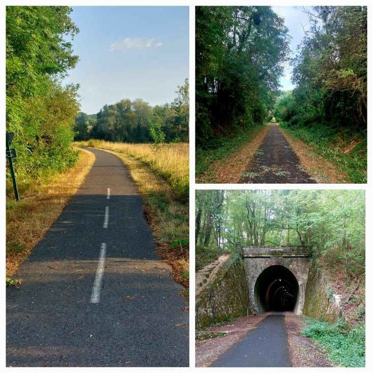 Sur la piste cyclable