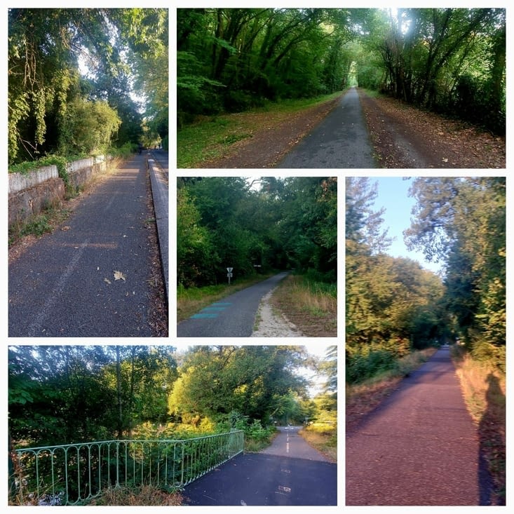 Sur la piste cyclable...