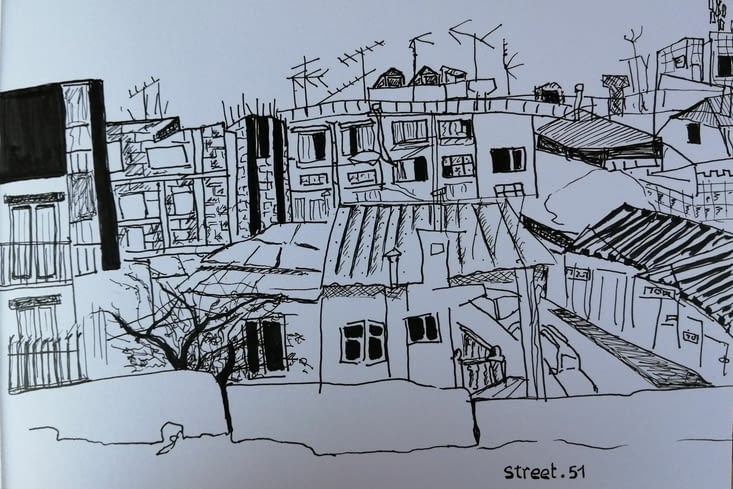 Street 51 dans le quartier d'Aboukir