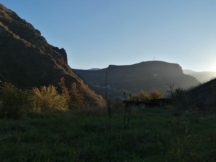 Coucher de soleil sur le Caucase