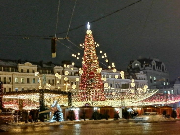 Kiev est toute en lumière