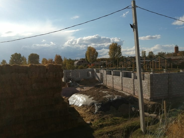 La bergerie en construction il y'a quelque mois