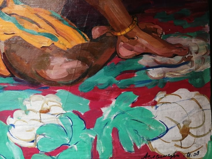 Le pied d'une africaine