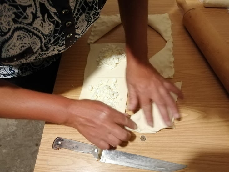 Les petits pâtés au fromage