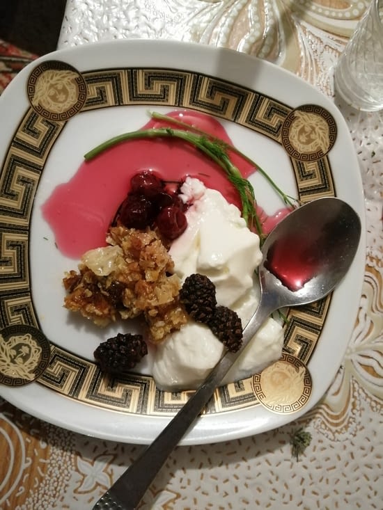 Quand le repas à la ferme  rivalise aisément avec un restaurant étoilé.