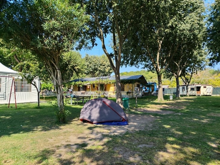 Au camping du Lido Roberta m'attendait