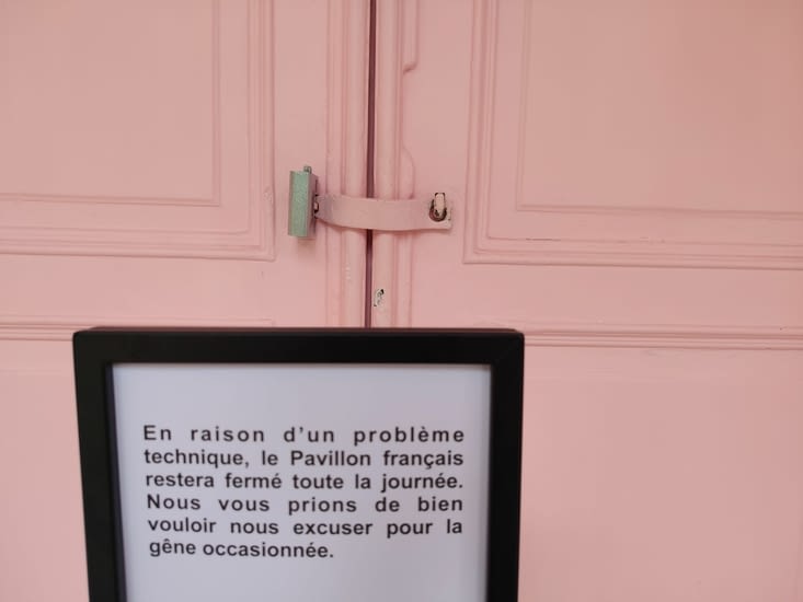 La France, le pavillon est fermé