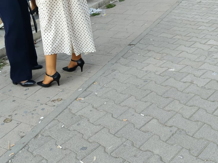Des talons hauts, on n'en voit plus beaucoup chez nous