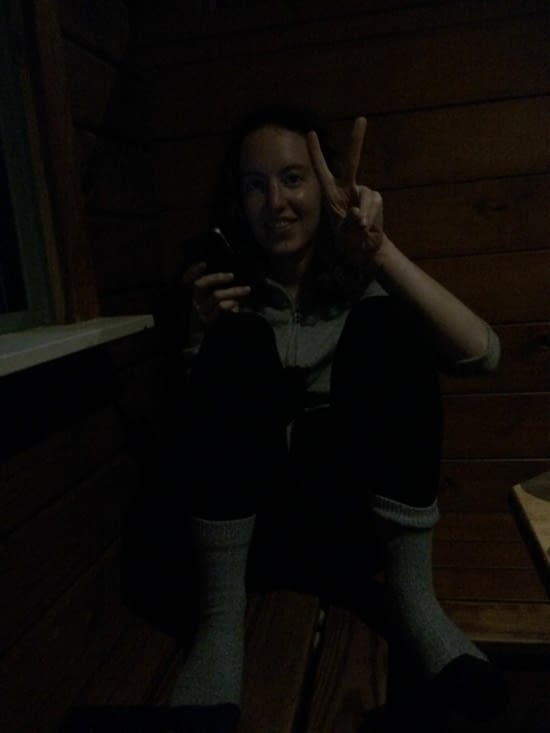 en mode confortable après une journée de marche!