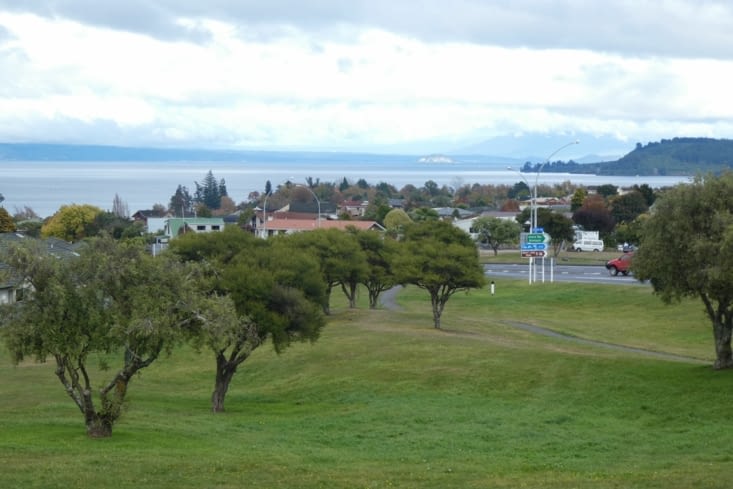 point de vue sur le lac Taupo