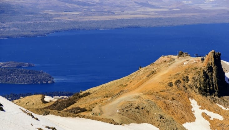 En haut du cerro catedral, LA station de ski argentine