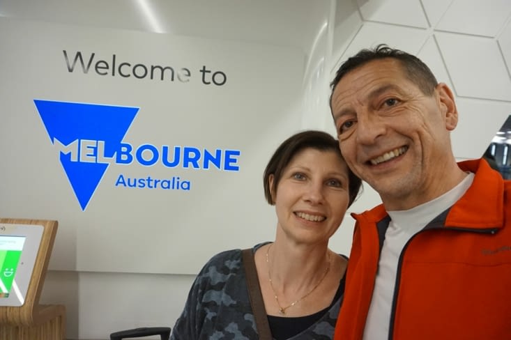 Fatigués mais contents d'être arrivé