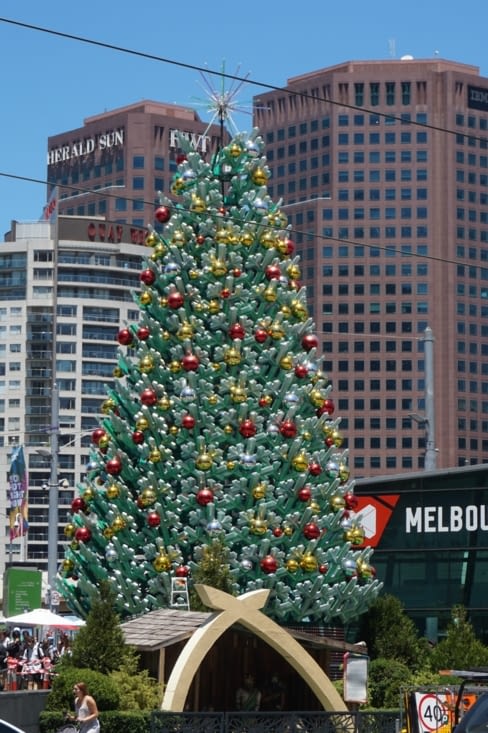 Melbourne se prépare à fêter Noël sous 35°