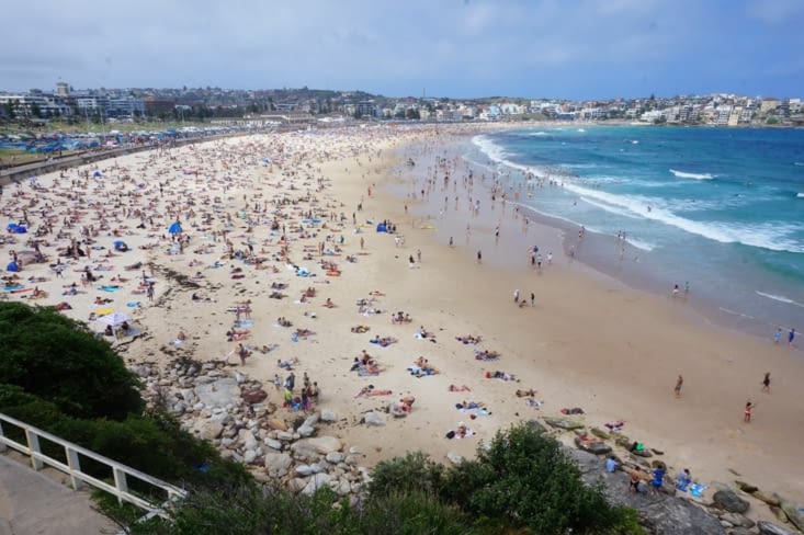 Bondi Beach, la plus réputée des plages de Sydney.