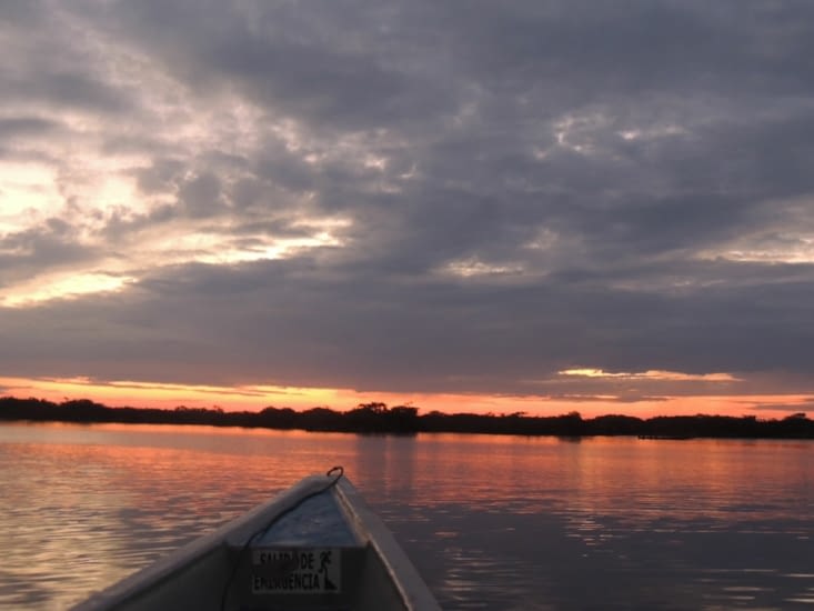 Sunset sur la lagune