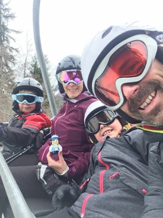 1ere fois à 5 dans un télésiège