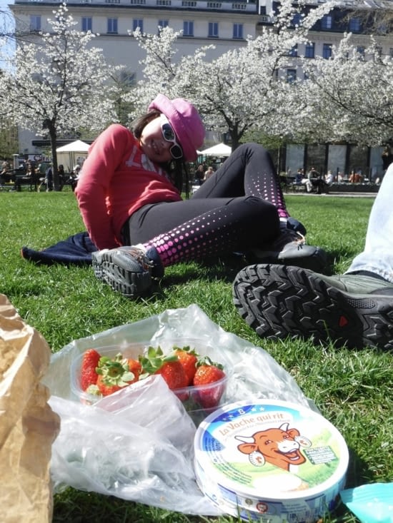 Notre pique nique fleuri