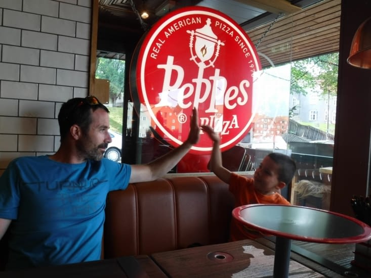 Et une pizza bien méritée...