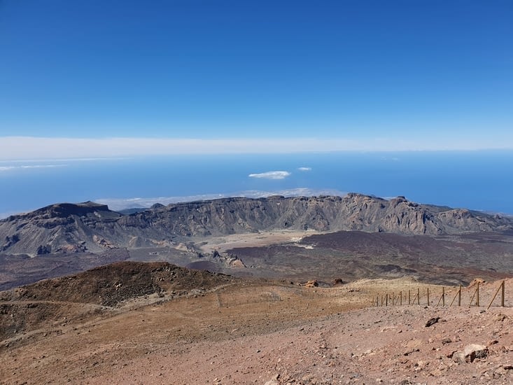 le cratère où nous irons randonner