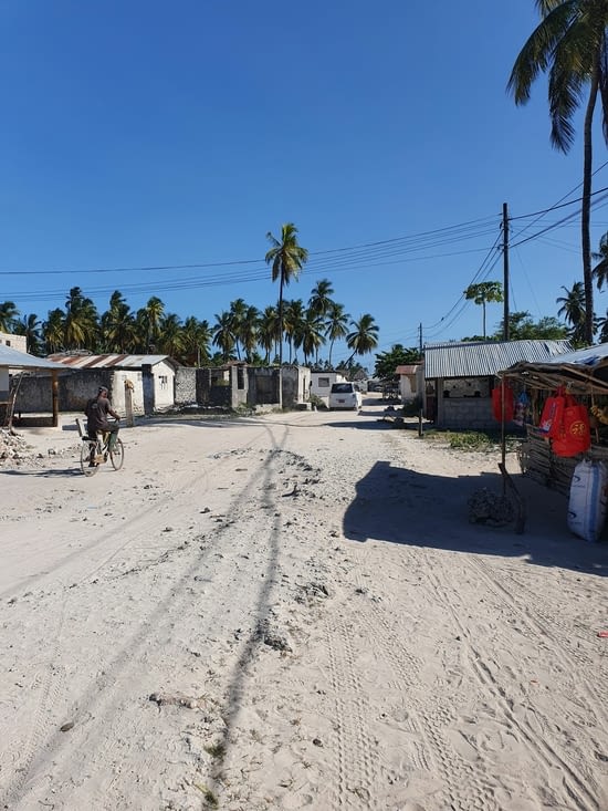 le village de jambiani la "rue" principale