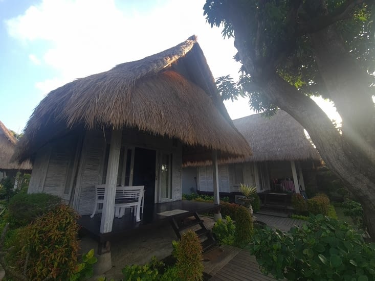 Les huttes de notre dernier hôtel