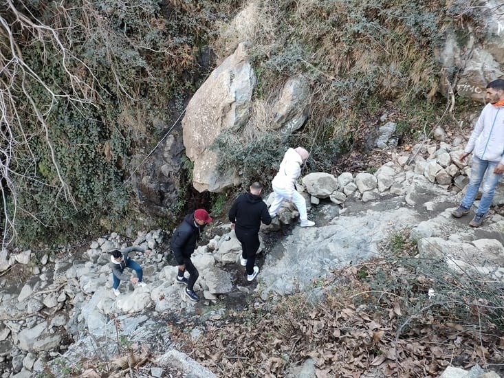 Marche vers les cascades