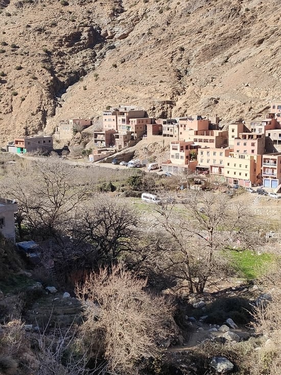 Vue sur le camping car