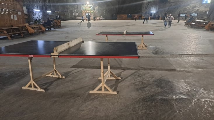 Des tables de ping pong