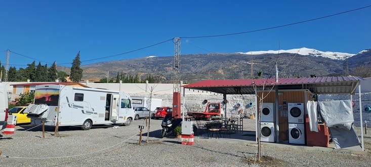 Installation sur l’aire de CC à Orgivas