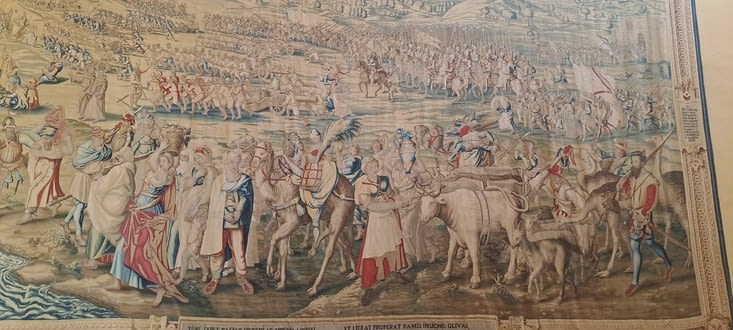Tapisserie d’une des  batailles de Charles Quint