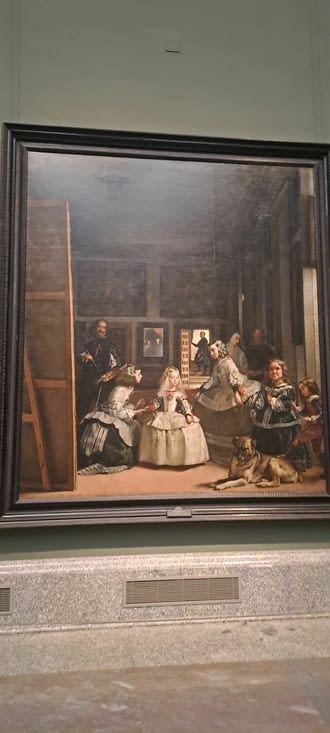 Intérieur du musée,  peinture de Vélasquez