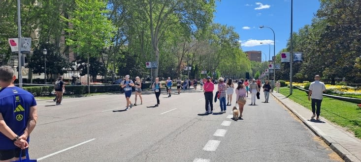 Marathon en cours sur le Prado
