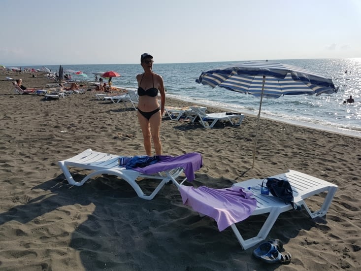 Notre premier bain sur la mer Noire