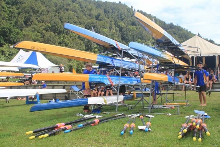 Rowing competition at the Blue Lake
