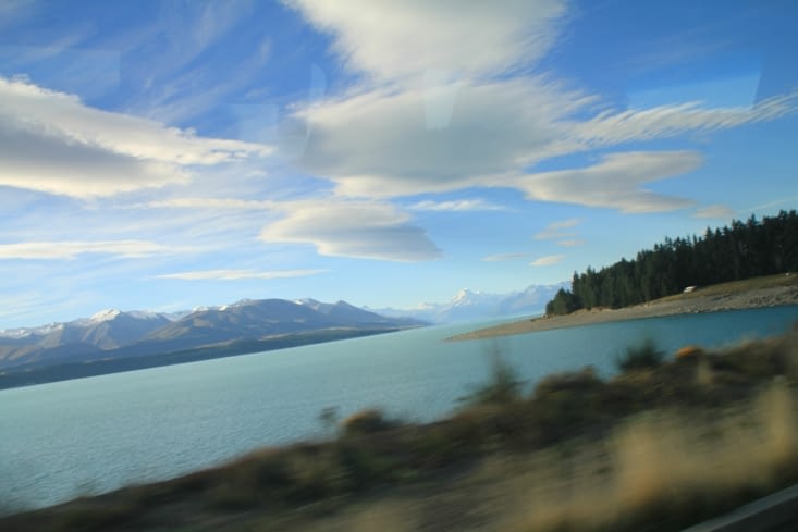 On the road to Mount Cook with Frog