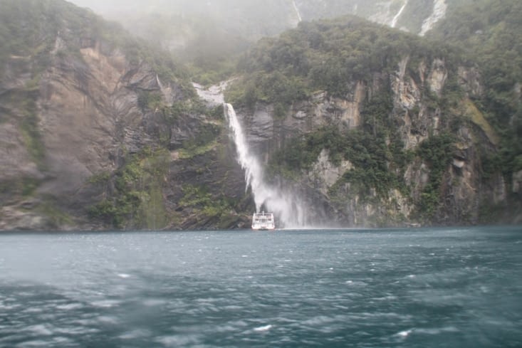 Milford Sound of hundreds waterfalls