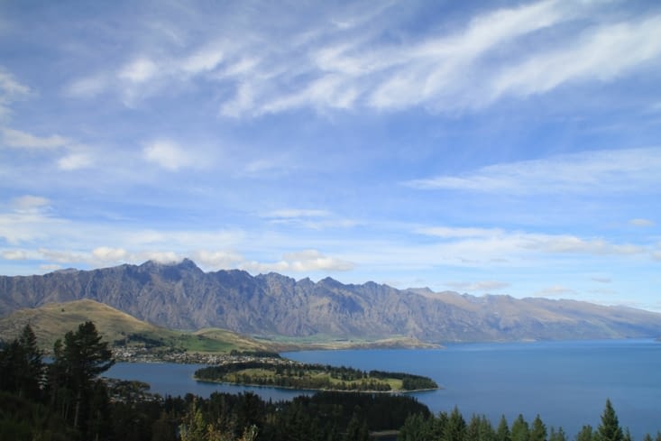 On the Ben Lemond track, up above Queenstone and Wakatipu lake